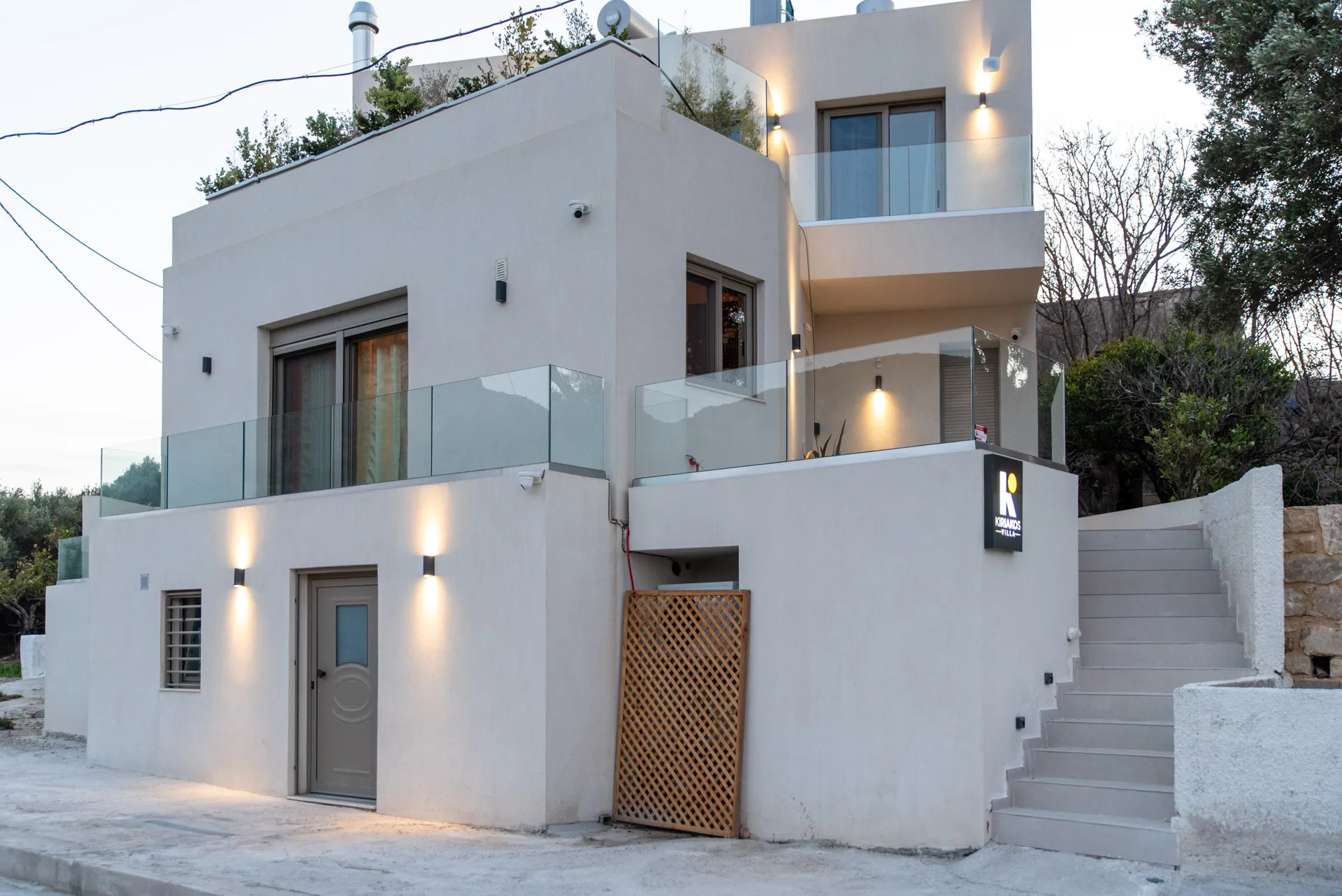 Villa entrance gate